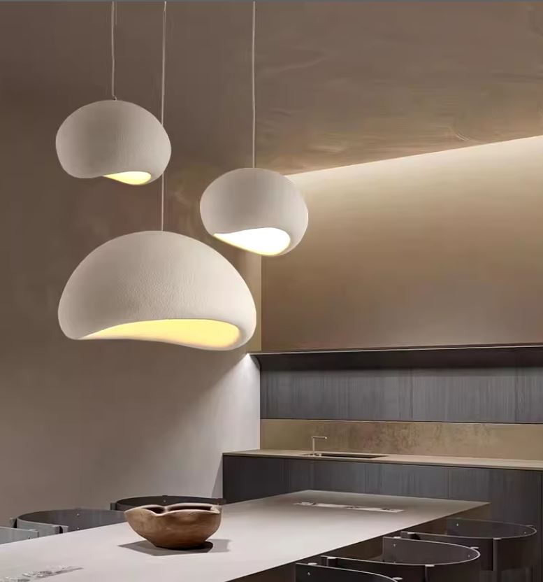 Creme Wabi Sabi Chandelier Light